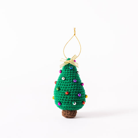 Crochet Christmas Tree with Beads