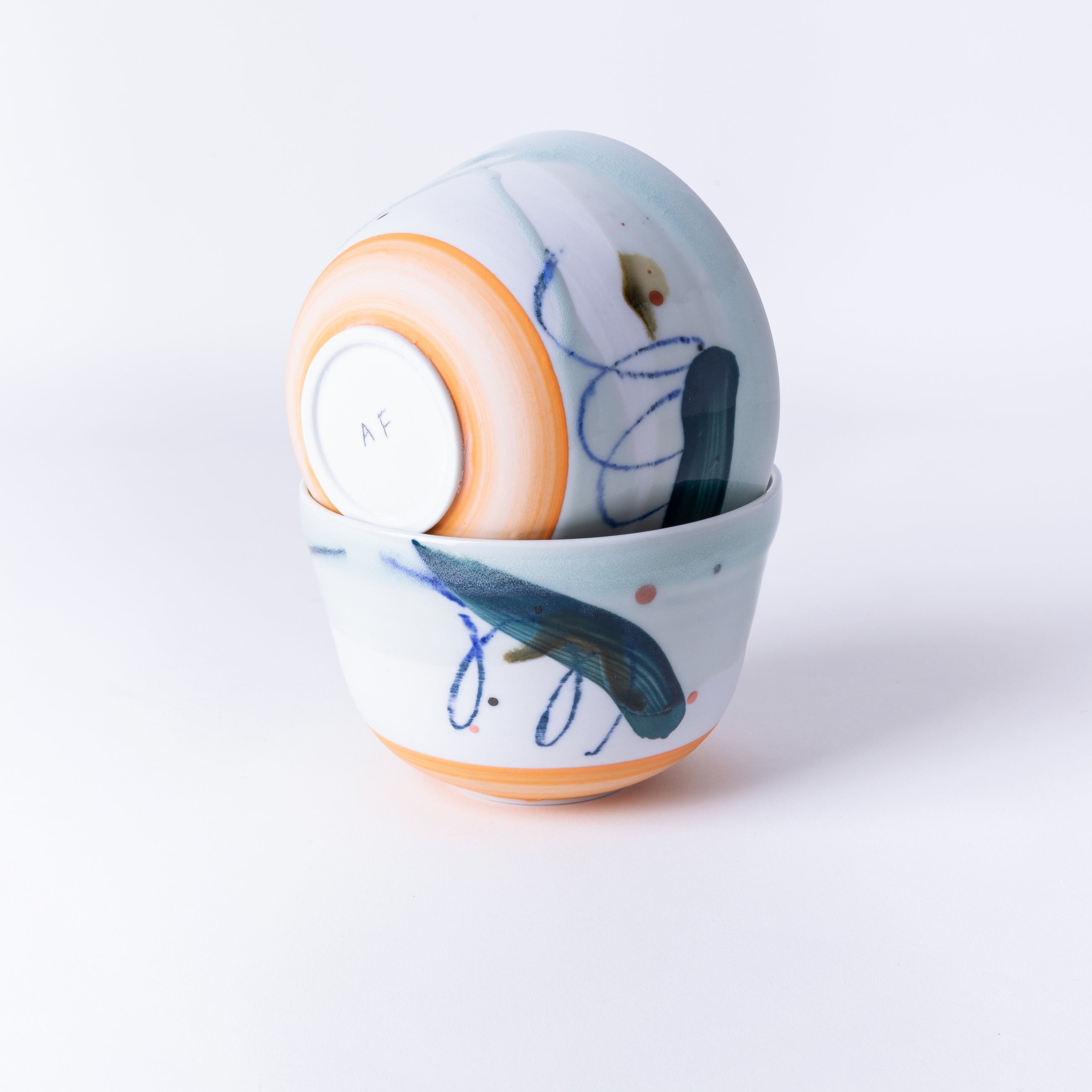 Abstract Porcelain Bowl