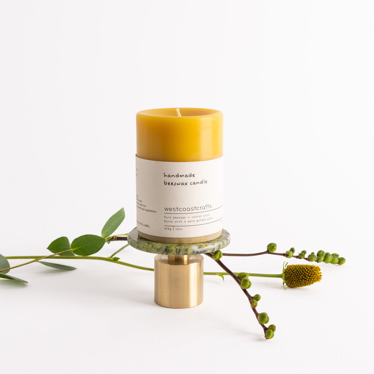Beeswax Pillar Candle