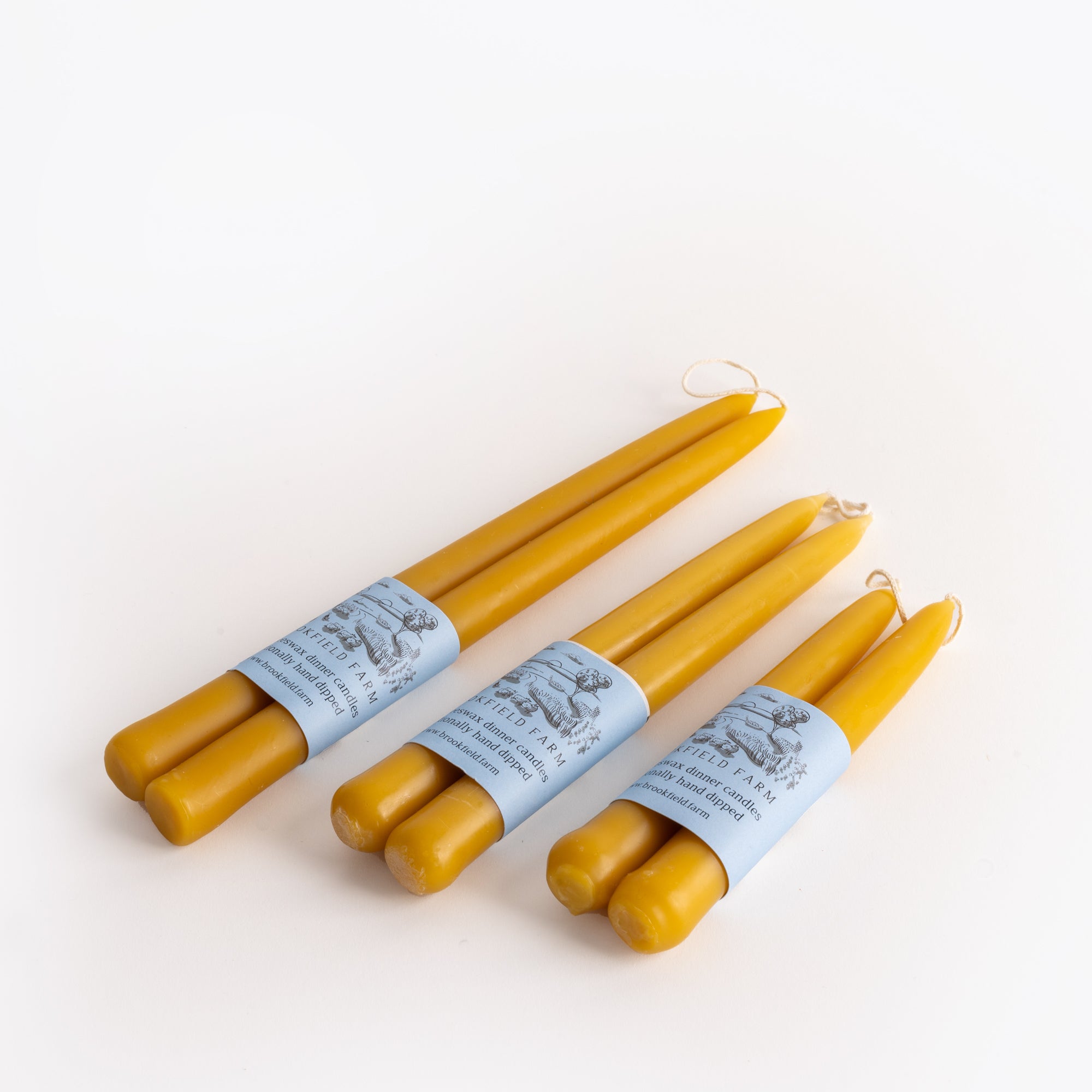 Beeswax Dinner Candles