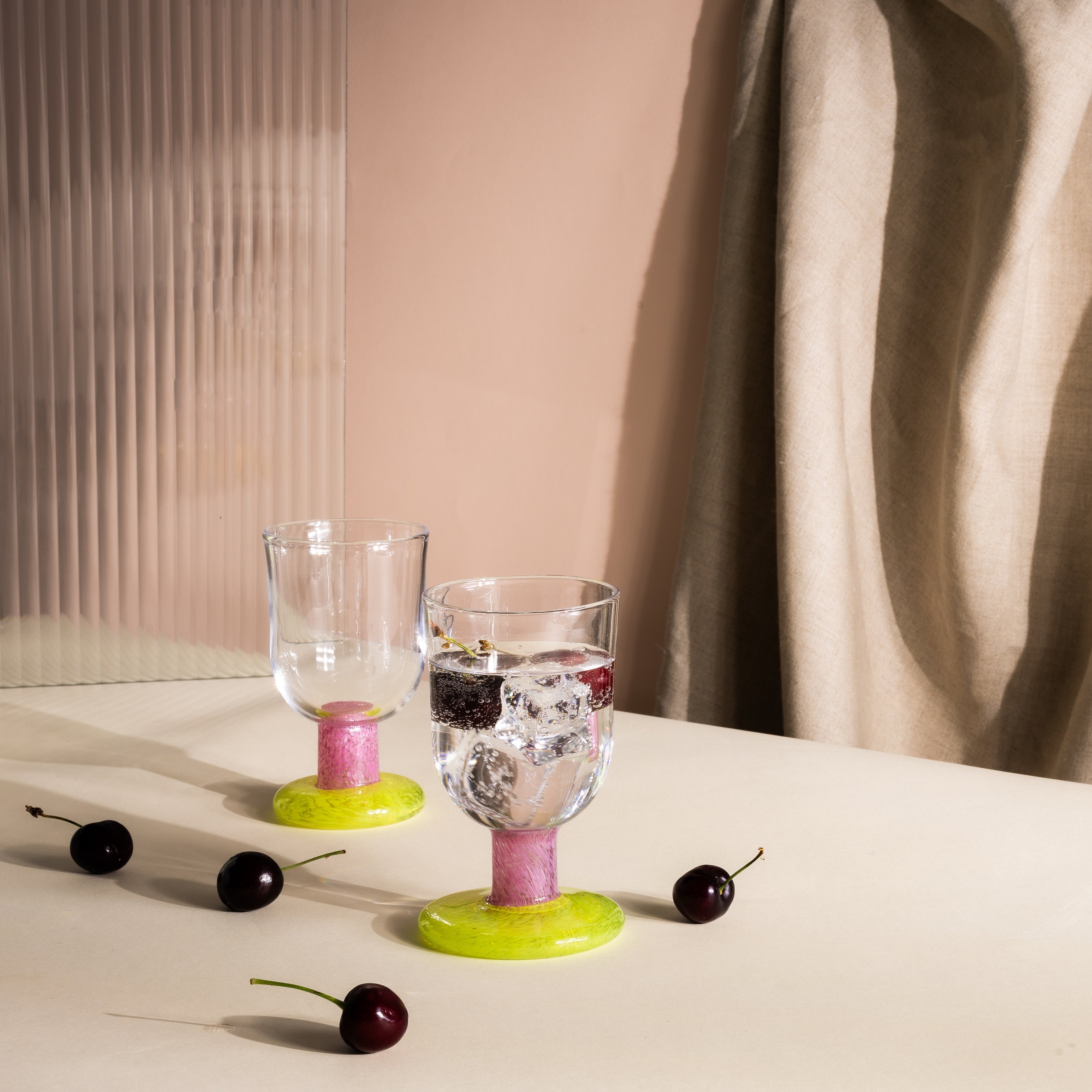 Lime Fizz Stemmed Glass