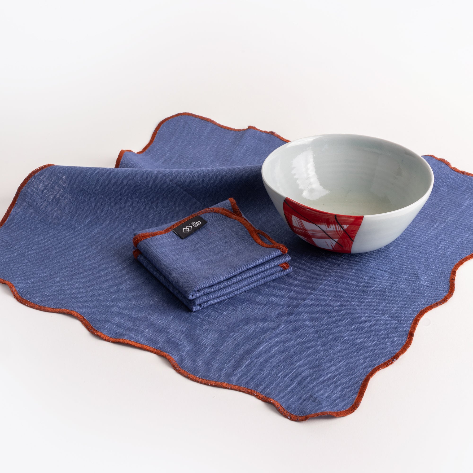 Scalloped Linen Napkins