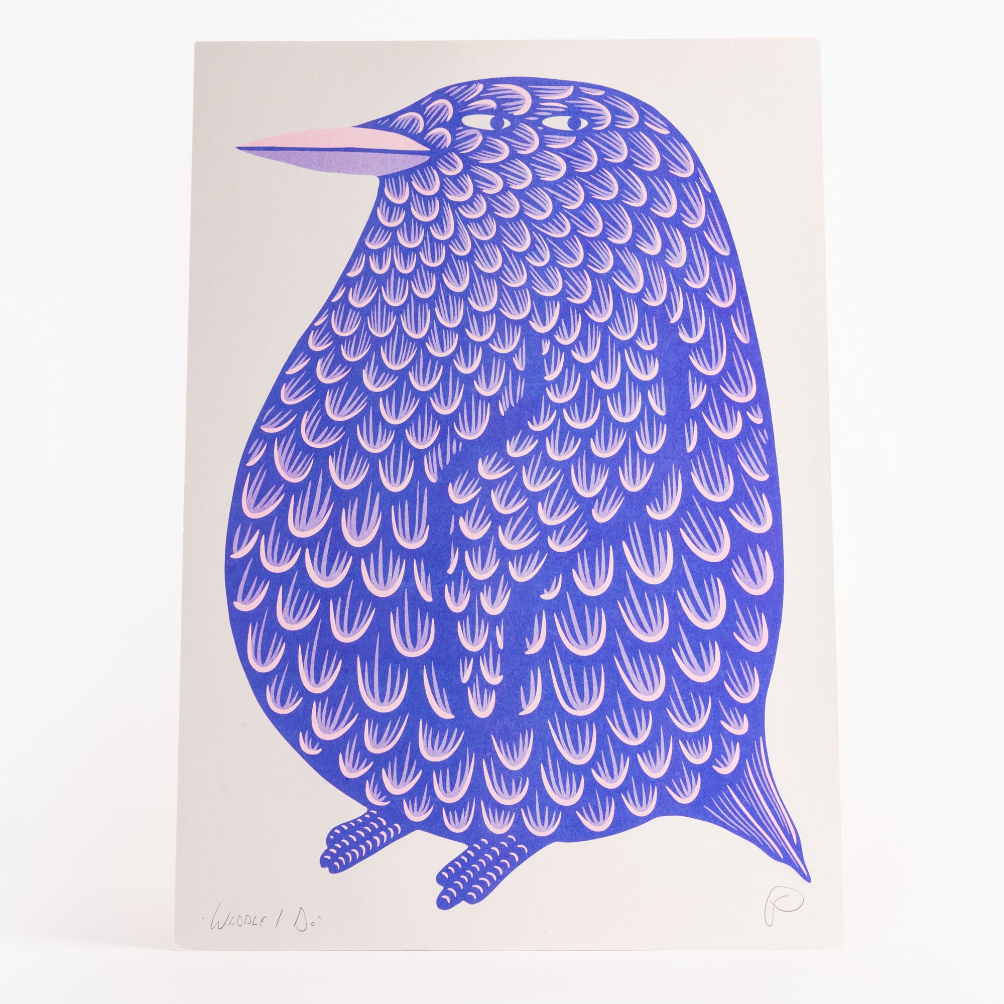 Waddle I Do Riso Print
