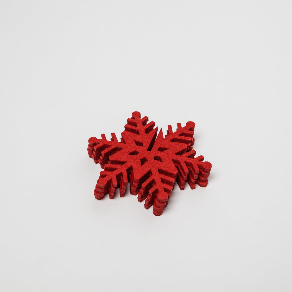 Red Snowflake Coasters - Irish Design Shop data-zoom=