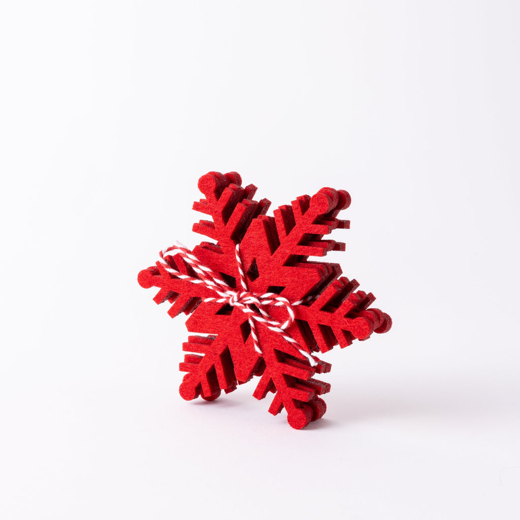 Red Snowflake Coasters data-zoom=