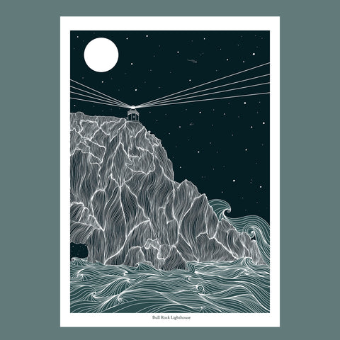 Bull Rock Lighthouse Print