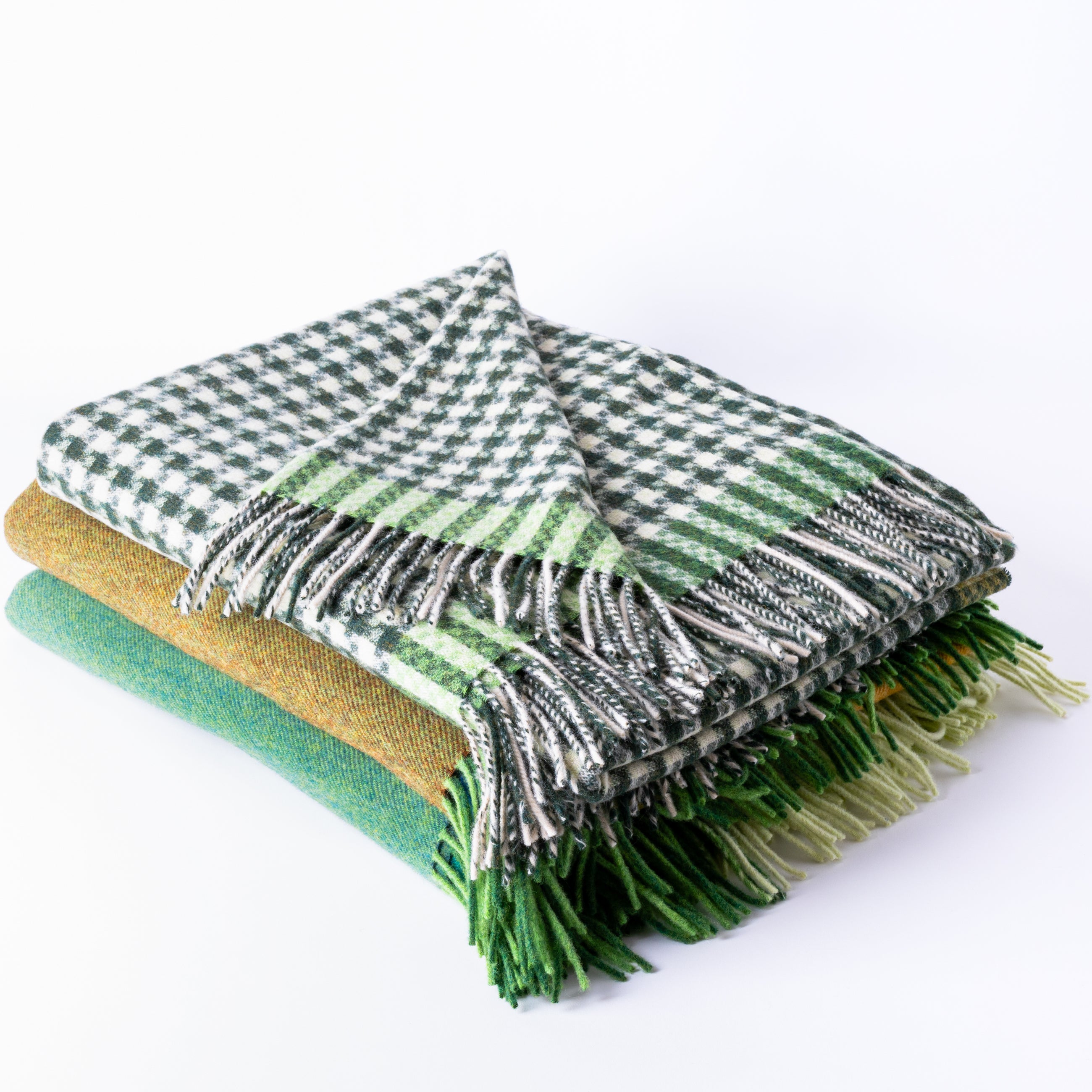 Lambswool Houndstooth Throw