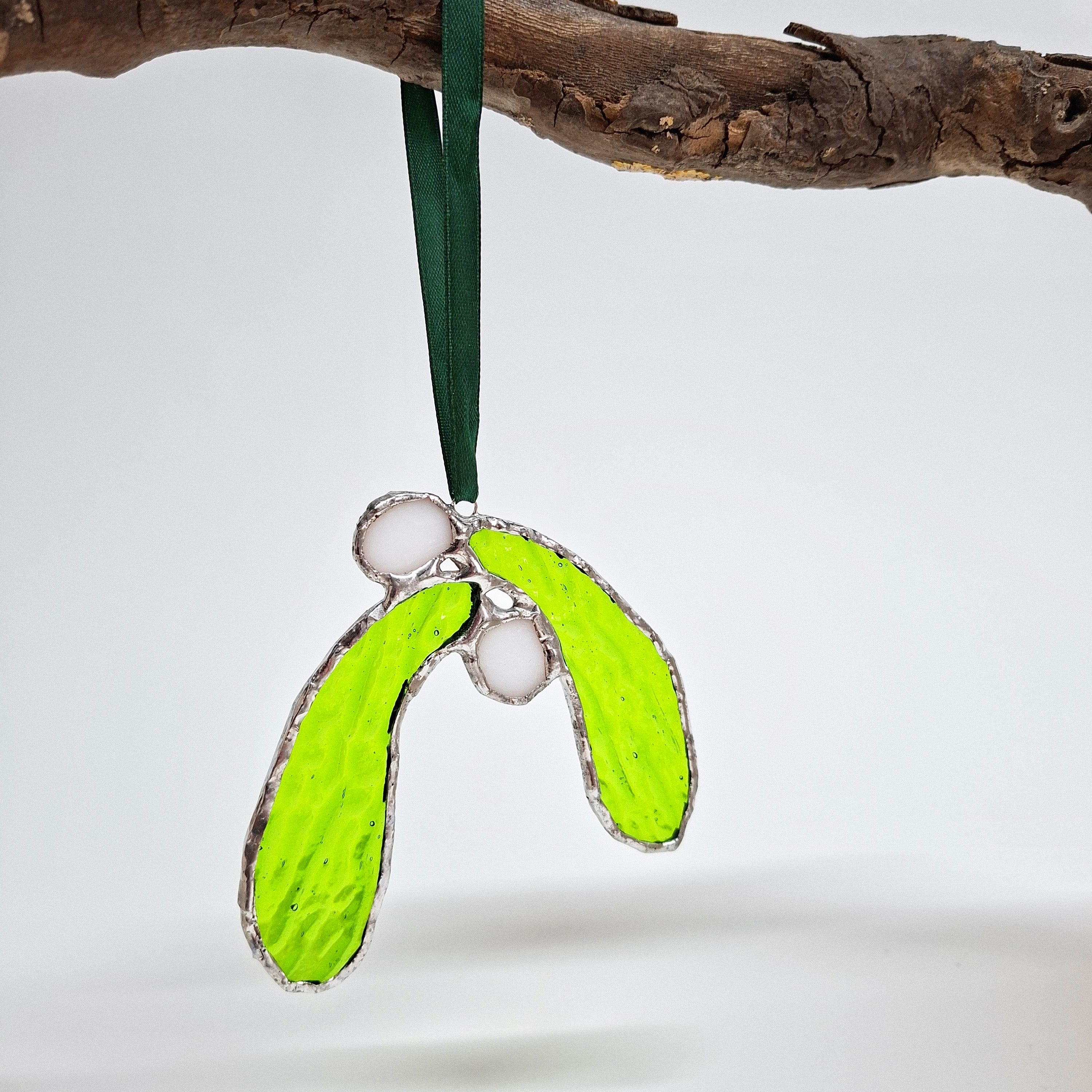 Stained Glass Mistletoe
