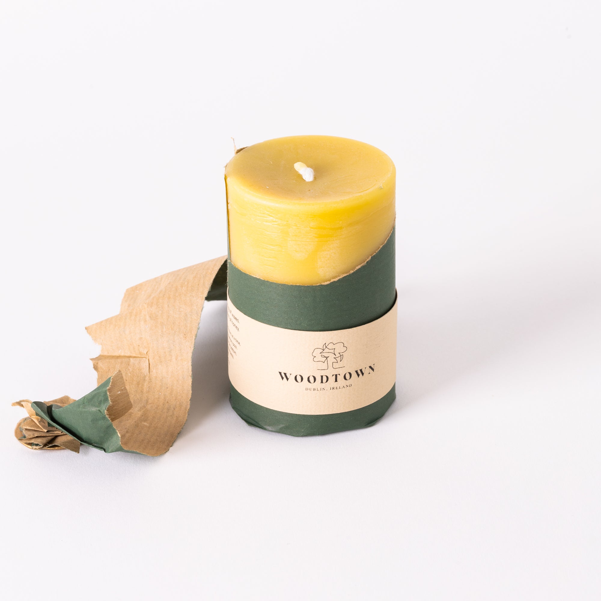 Irish Beeswax Pillar Candle