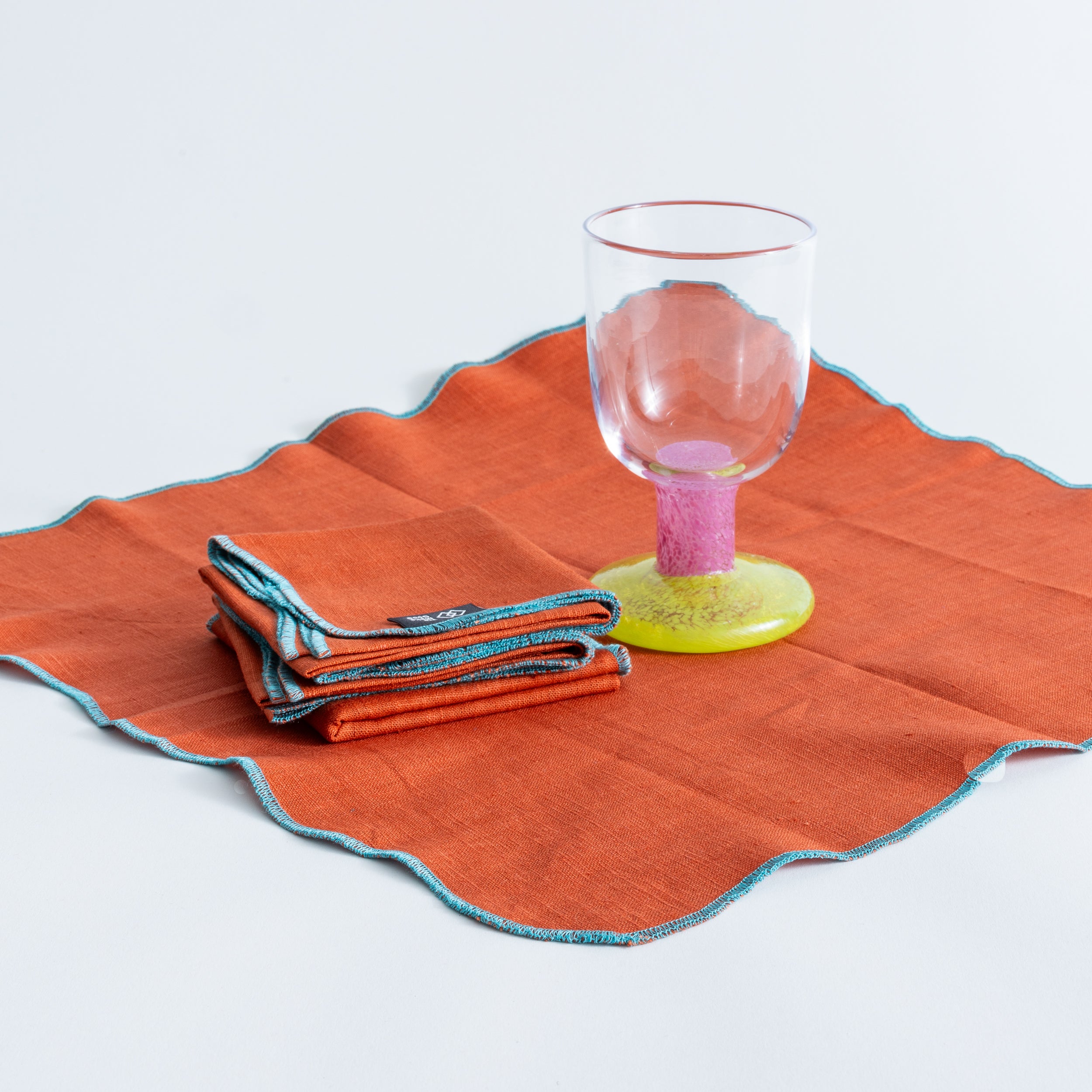Scalloped Linen Napkins