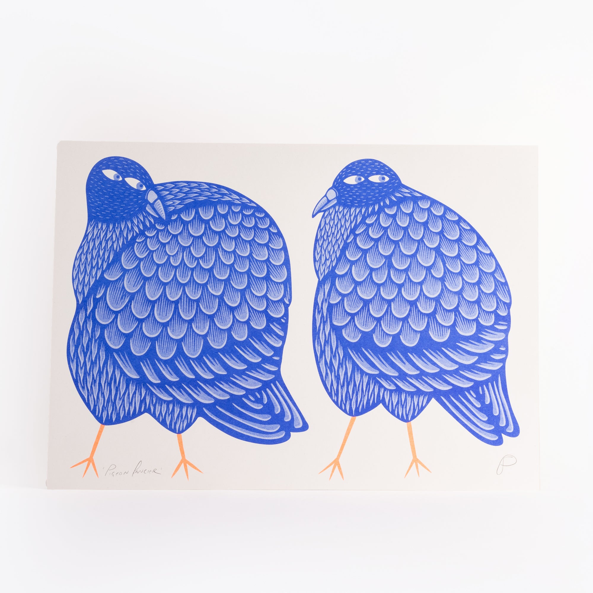 Pigeon Fancier Riso Print