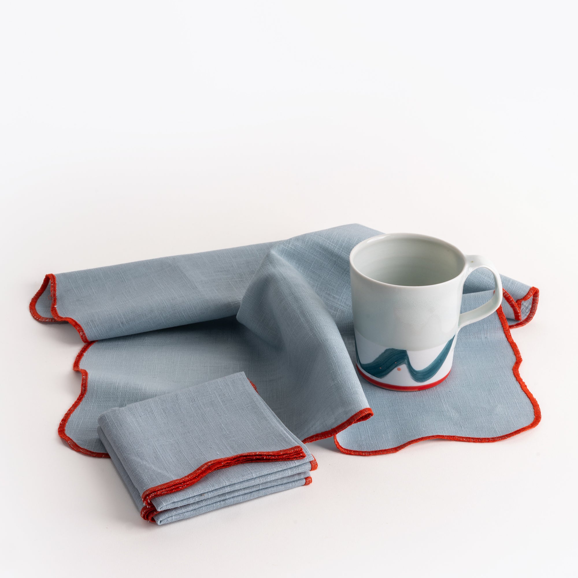 Scalloped Linen Napkins