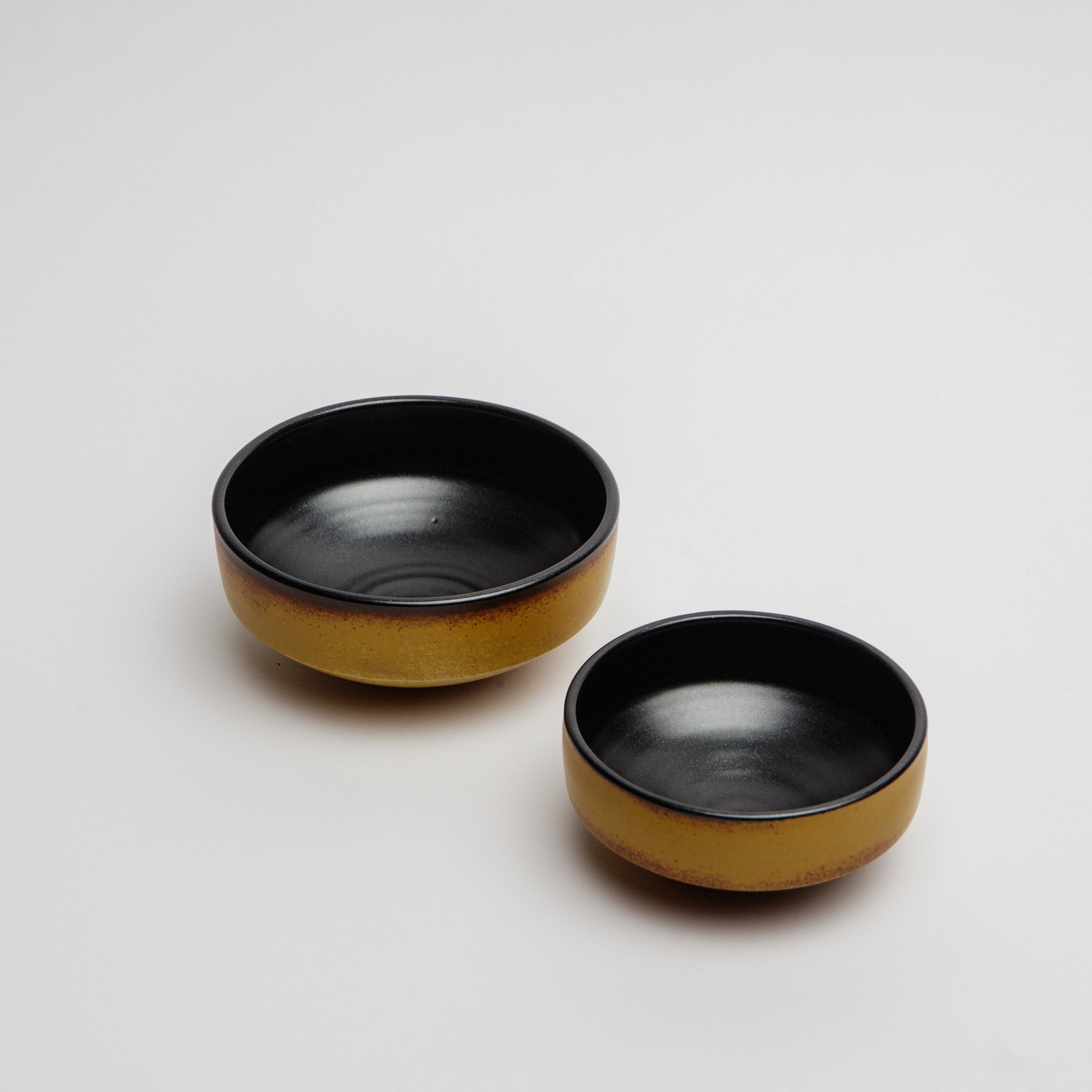 Black and Sand Angle bowl