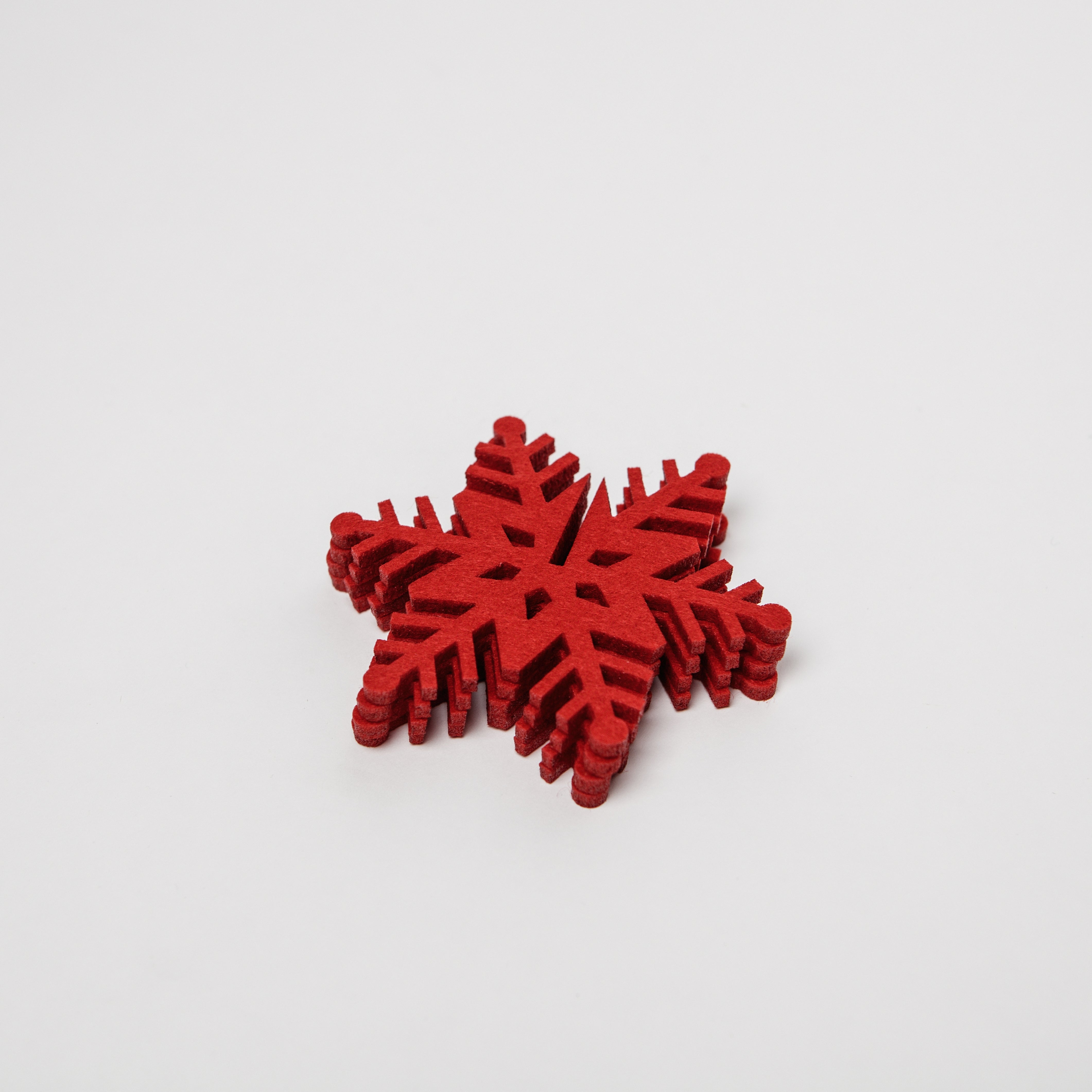 Red Snowflake Coasters - Irish Design Shop