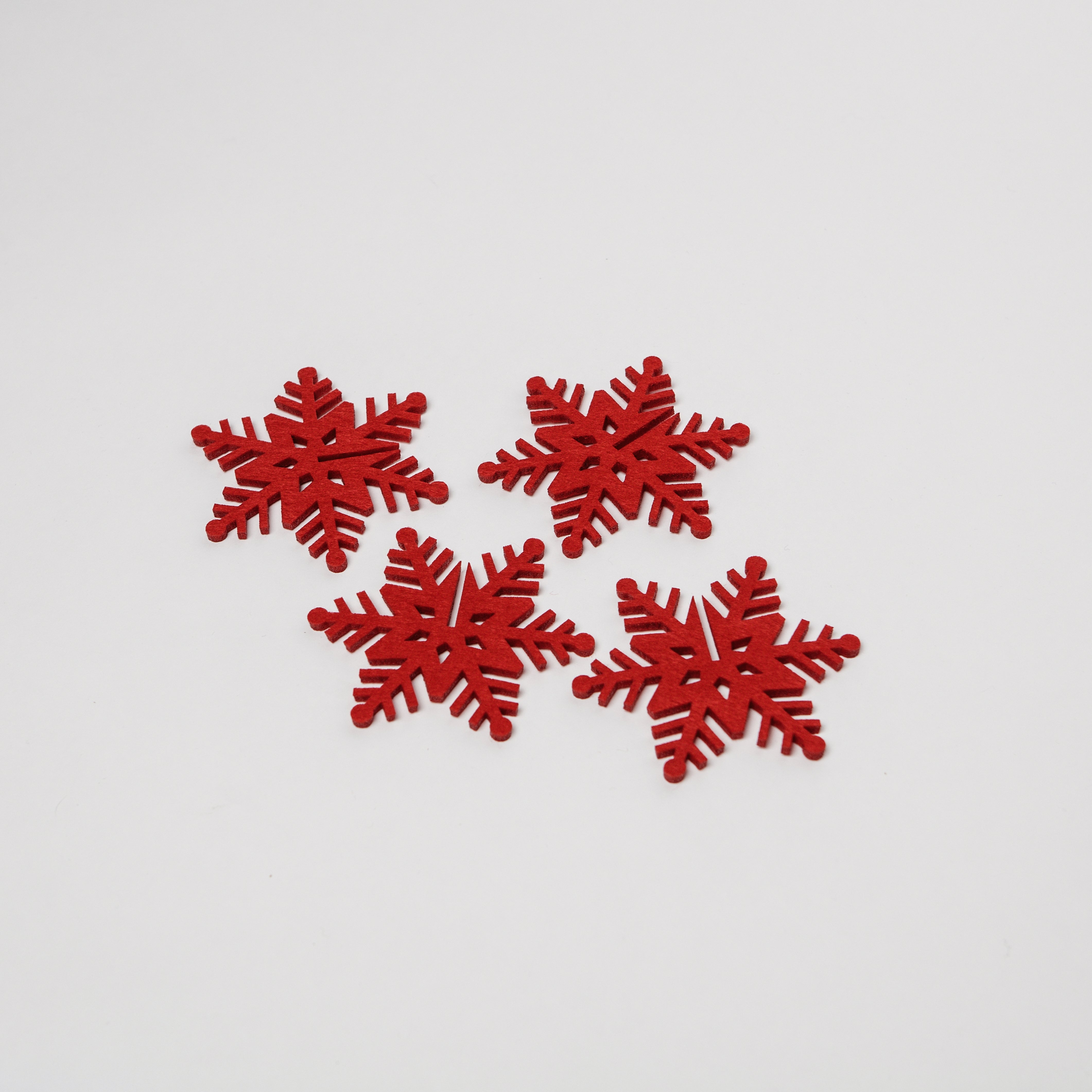 Red Snowflake Coasters - Irish Design Shop