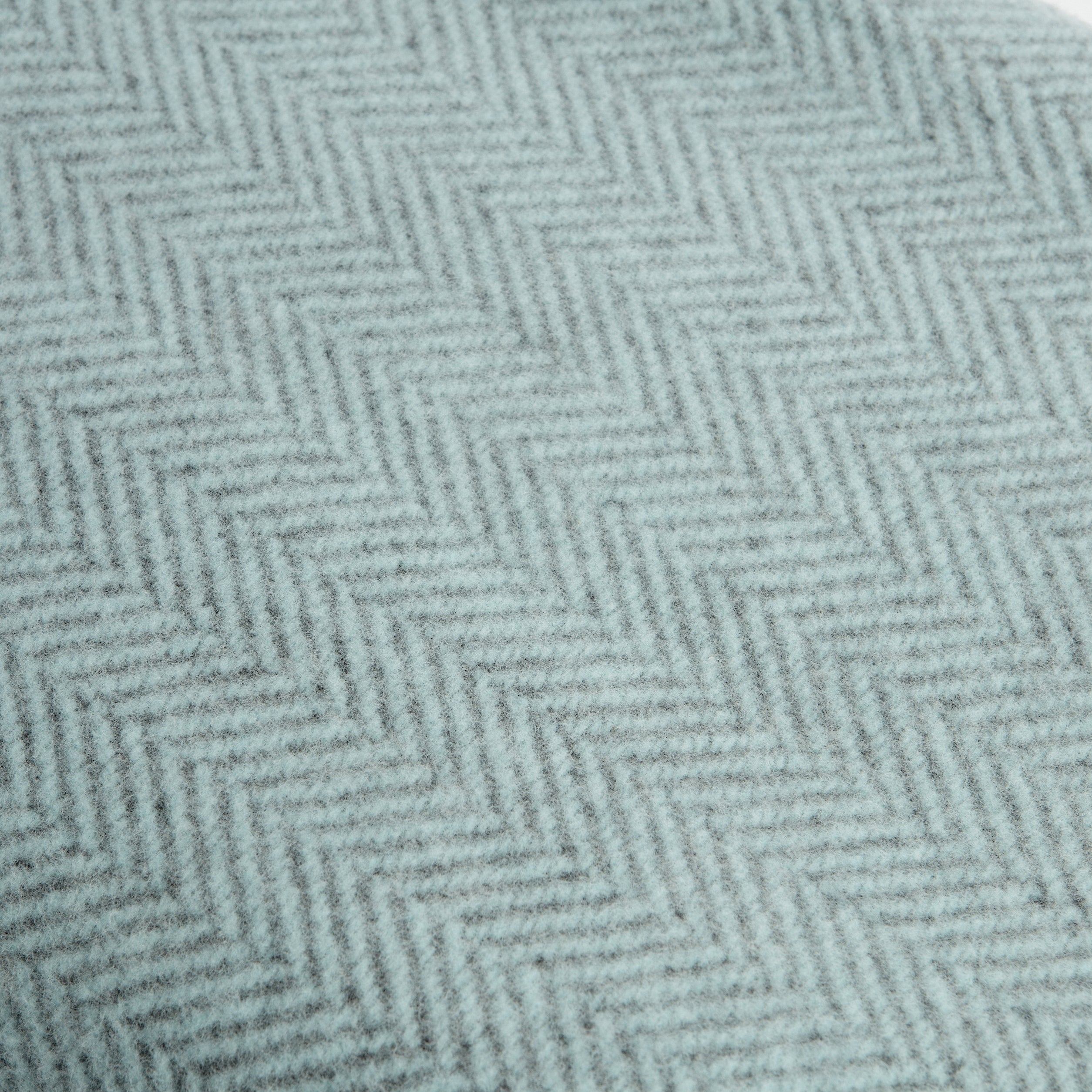 Duck Egg Herringbone Throw